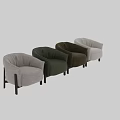 Elegant Green Leather Armchair with Wooden Legs Modern Comfortable Design