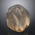 Natural Wooden Stone Decorative Sculpture With Textured Surface For Home