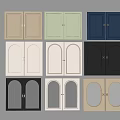 Small French Style Wardrobe Doors With Various Panel Designs And Color Options