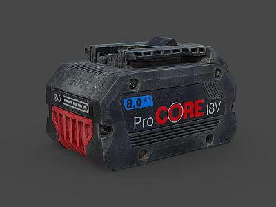 High Performance ProCORE 18V 8.0Ah Battery with Durable Design for Daily Use 3d model