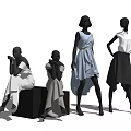 Modern Model Clothing Store Model 3d model