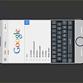Smartphone Screen Displaying Google Search Interface With Virtual Keyboard And Results 3d model