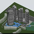 Modern High Rise Residential Building With Unique Tower Design And Urban Facade