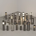 Modern garden lamp lawn lamp 3d model