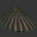 Viking House Roof Eaves Chinese Style Eaves Ancient Building Roof Ancient Building Eaves Life Supplies 3d model