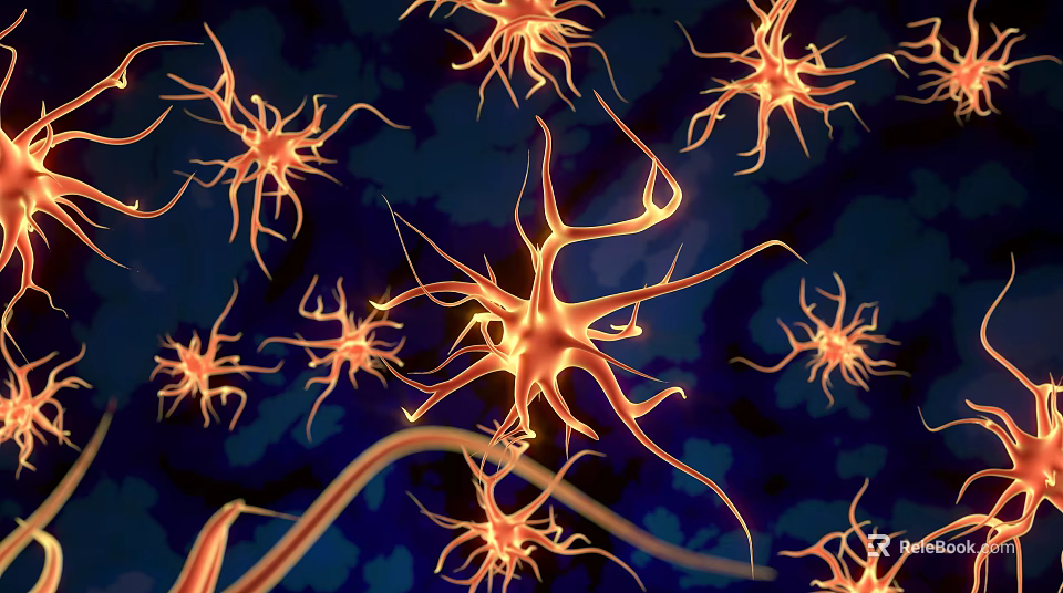Advanced Medical Devices for Neuronal Synapse Research and Connection Structure Analysis 3d model 