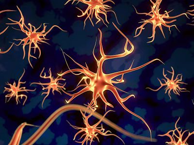 modern nerve cell 3d model modern nerve cell 3d model