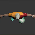 Man in Red and Yellow Kappa Jersey with Number 55 Standing on Football