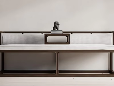 New Chinese-style Rohan Bed Sofa Bed Sitting Bed 3d model