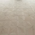 Elegant Wooden Floor With Geometric Interlocking Pattern And Natural Grain Design 3d model