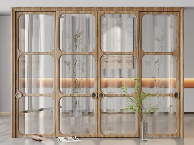 Silent sliding door 3d model