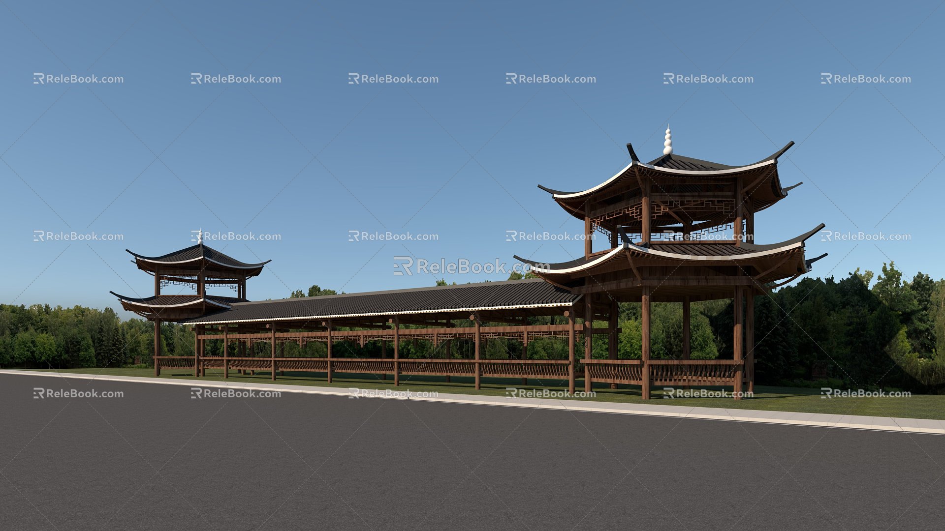 Chinese Ancient Pavilion 3d model