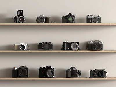 dslr camera retro antique camera digital camera 3d model