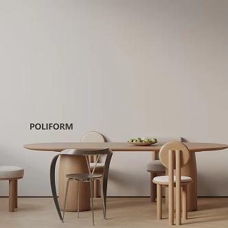 Modern table combination 3d model