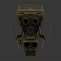 Futuristic Metallic Spaceship Design With Modular Structure Thrusters And Industrial Components For Aerospace Exploration