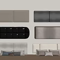Soft Upholstered Headboard Designs In Gray Black Beige With Tufted Panels And Decorative Cushions