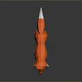 Orange Low Poly Fox 3D Model With Black Ears Legs And White Tail Tip
