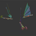 Colorful Sailboat Models With Blue Red Sails And Different Designs On Reflective Water Surface