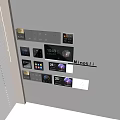 Smart Switch Panels with Digital Time Temperature Displays and Minot Li Branding