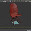 Modern White Single Chair with Wooden Crossed Legs and Minimalist Design for Modern Interior
