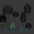 Cartoon Mushroom Photo Spot With Yellow Green Mushroom Trees Mushroom House Bowls And Grass