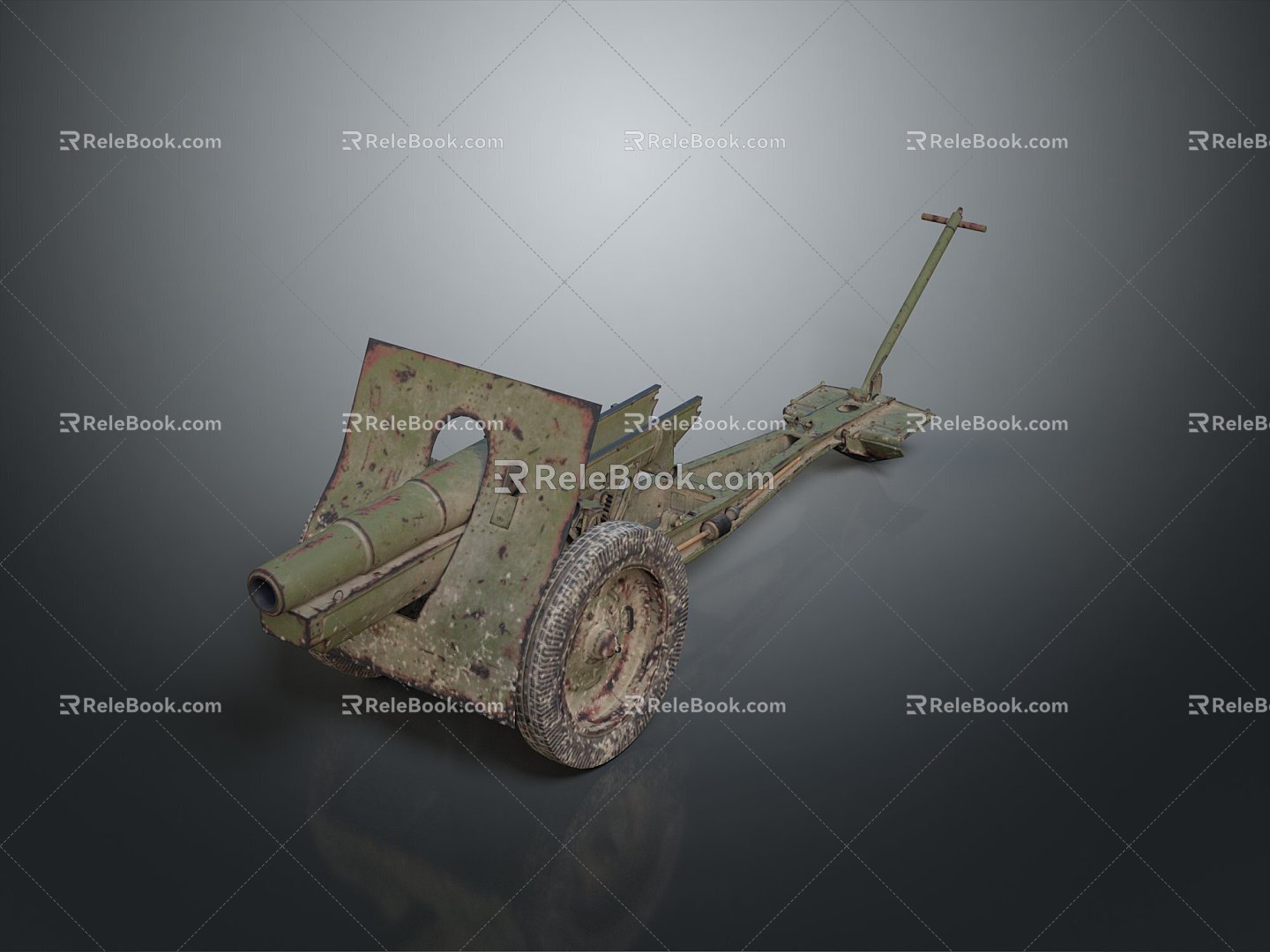 Artillery Gun Artillery Ship Gun Gun Siege Gun Cannon Anti-aircraft Breaking Heavy Gun Heavy Gun 3d model