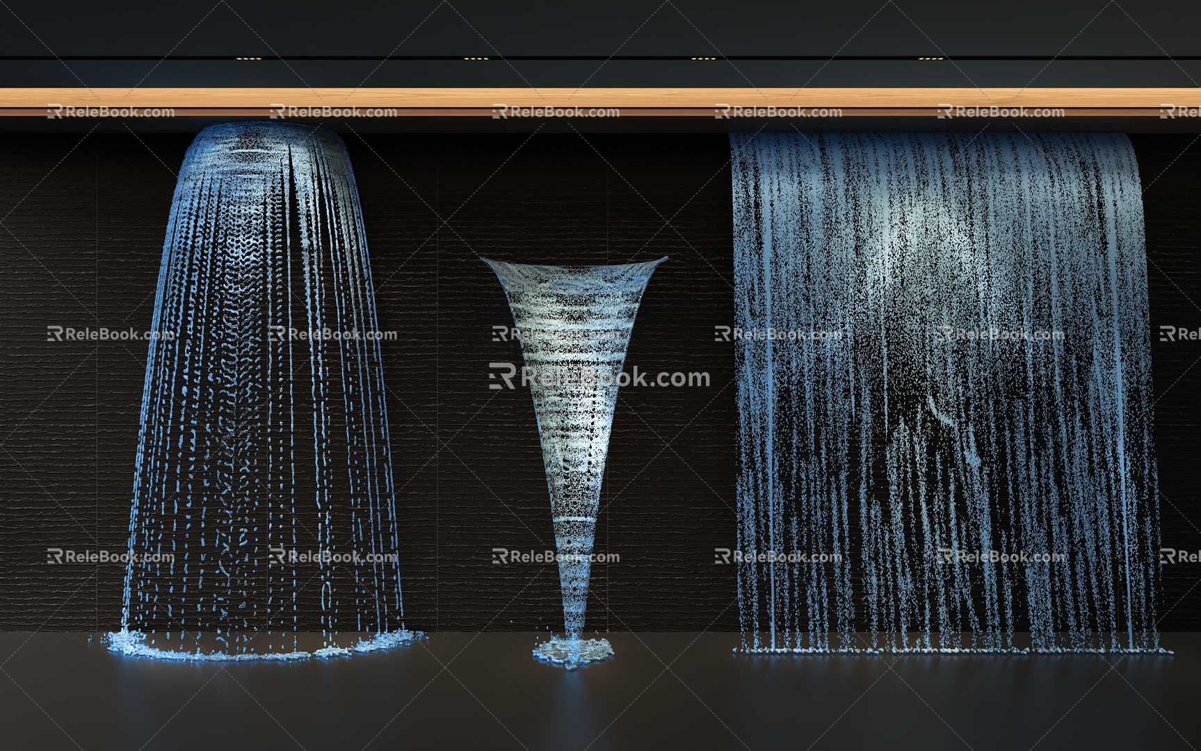 Water Waterfall Water Curtain Water Curtain Wall Landscape Waterfall Garden Art Water Waterfall 3d model