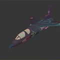 Gray JAS 39 Gripen Fighter Jet Model With FR Marking And Cockpit Details