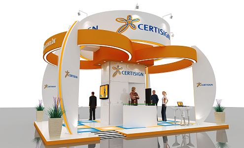 Modern Exhibition Booth Exhibition Exposition 3d model