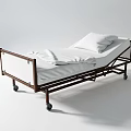 Simple Design Metal Frame Sofa Bed With White Mattress Pillow And Wheels