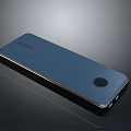 ANKER Blue Power Bank With Carbon Fiber Texture And USB Ports