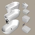 Elegant White Bathtub Designs With Modern Lines And Sleek Bathroom Decor