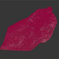 Detailed 3D Rock Formation Model With Winding Stone Steps And Natural Texture