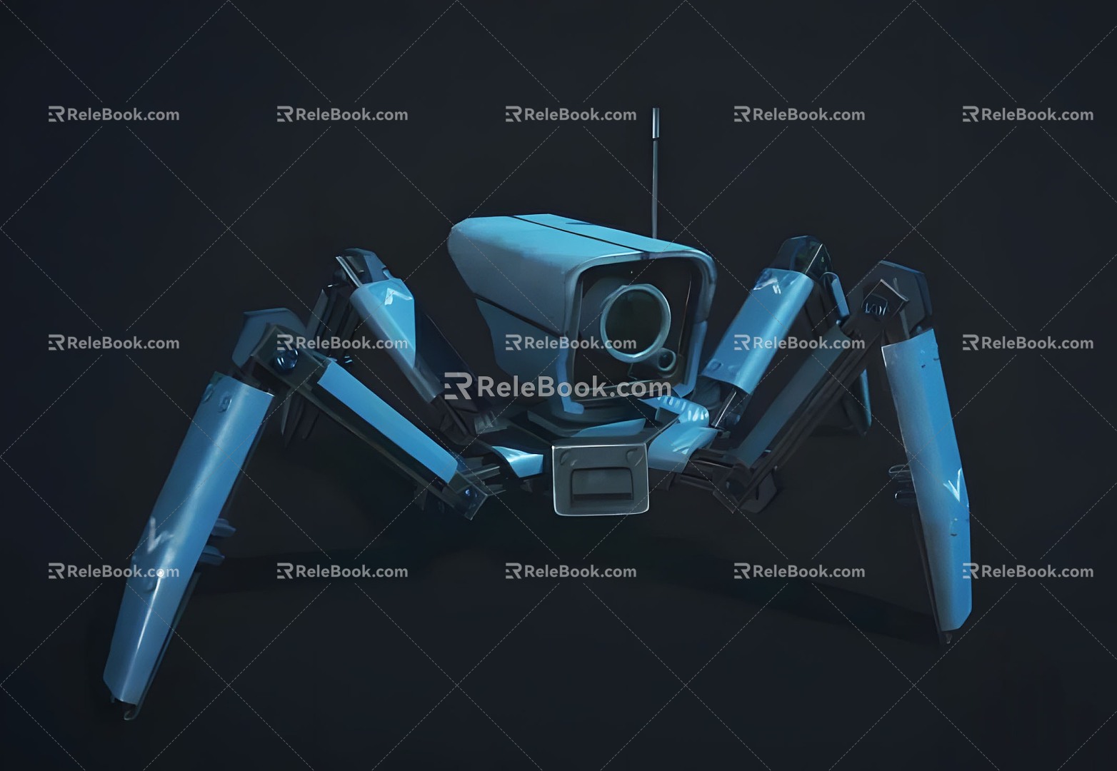 Modern Intelligent Robot Modern Science Fiction Robot Artificial Intelligence Machine Mechanical Equipment Intelligent Terminal Future 3d model