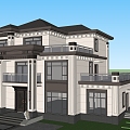 New Chinese Villa 3d model