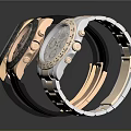 Stylish Men's Watches With Various Colors Gold Silver Black Straps And Unique Dial Designs