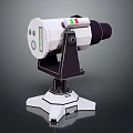 White And Black Scientific Instrument With Red Green Stripe Control Panel And Stand