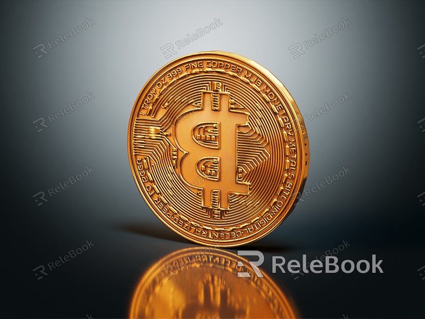 Modern Gold Coins Bitcoin model