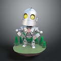 Robot Robot Assistant Small Robot Robot Butler 3d model