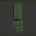 Green Military Armored Tank Featuring Red Cross Medical Vehicle Design Structure