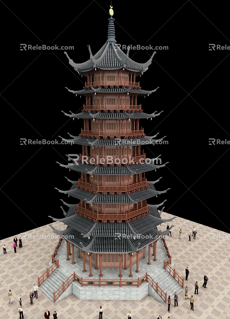 Chinese Pagoda 3d model