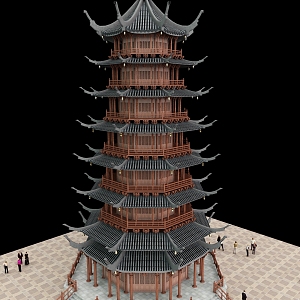 Chinese Pagoda 3d model