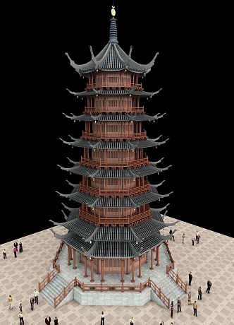 Chinese Pagoda 3d model