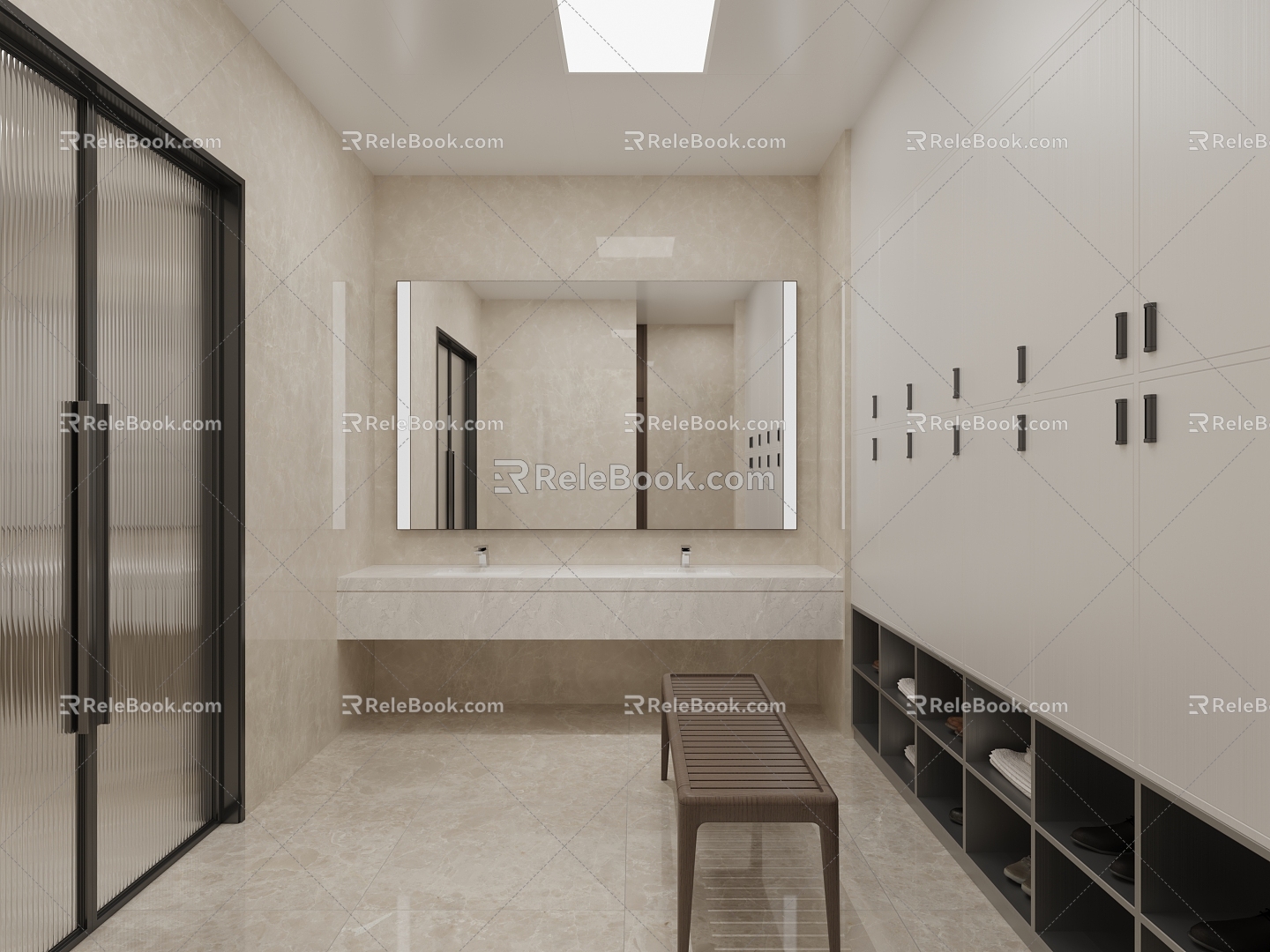 Modern Shower Room Shower Room 3d model