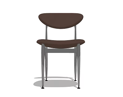 Modern Leisure Chair Leather Single Chair 3d model