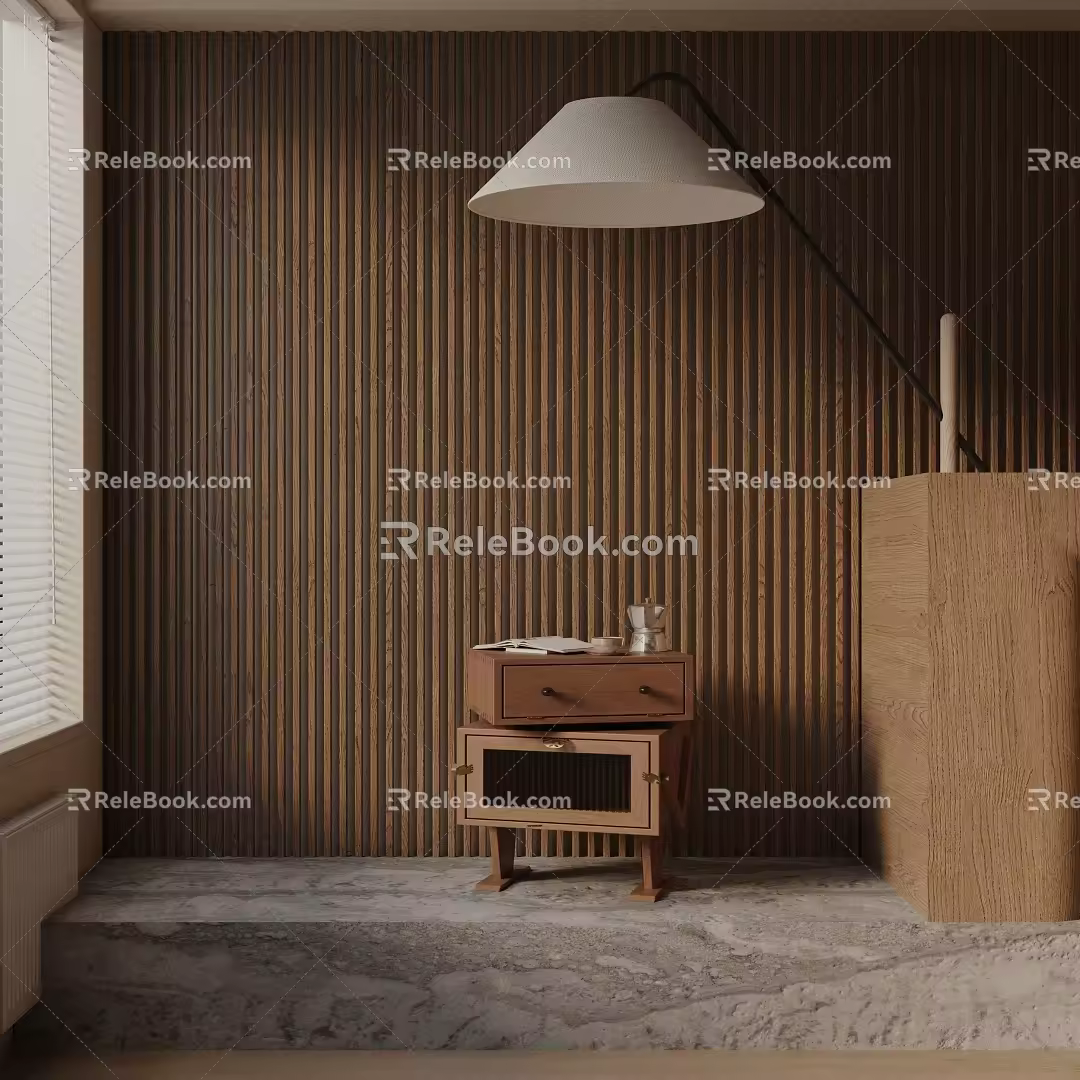 Modern floor lamp 3d model