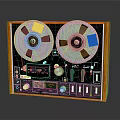 Vintage AKAI Reel to Reel Tape Recorder With Wooden Frame Dual Reels And Control Knobs