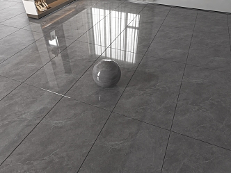 Grey Floor Tile Bright Tile Marble Floor Tile Long Strip Tile Foshan Tile Glazed Tile 3d model