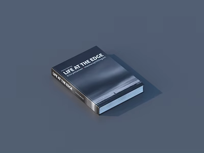 LIFE IN THE ROCK Book Featuring Modern Cover Design And Sleek Shadow Display Presentation 3d model