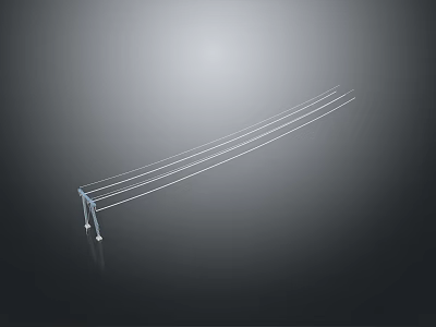 Modern Linear Pendant Lighting Combination With Sleek Lines And Adjustable Cords 3d model